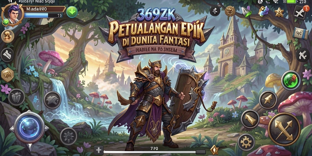 Screenshot gameplay 369ZK menampilkan pertarungan seru dengan karakter heroik.