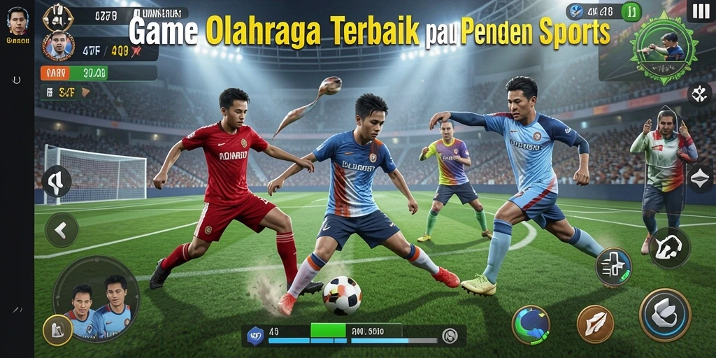Screenshot 47F menampilkan aksi seru dalam pertandingan olahraga.