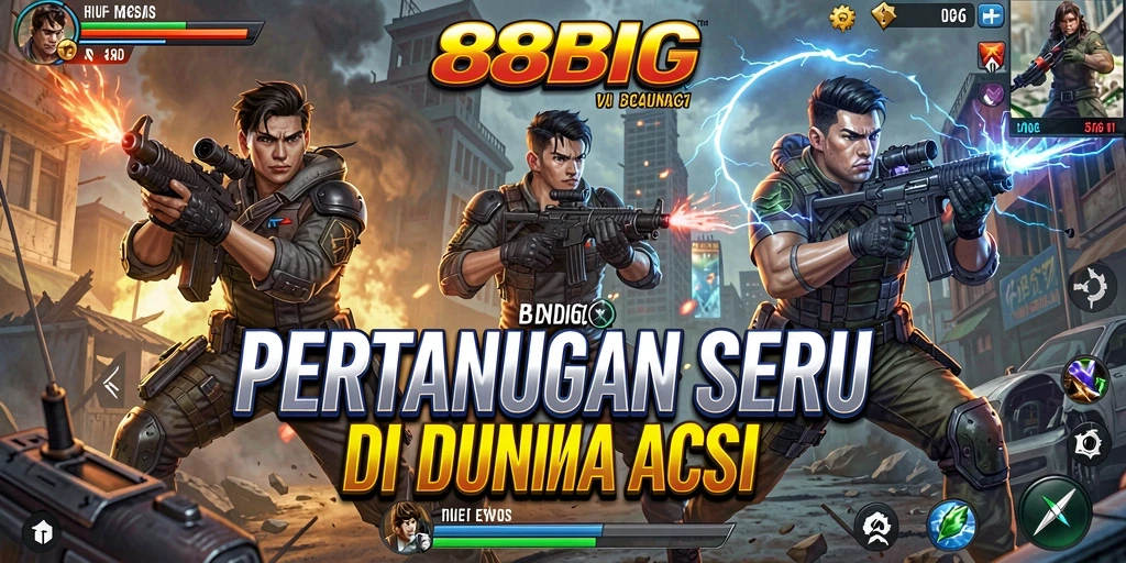 Tampilan aksi gameplay seru dan mendebarkan di 88BIG.