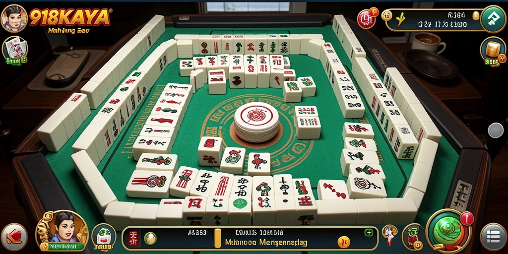 Tampilan gameplay seru di 918KAYA dengan berbagai mode Mahjong.