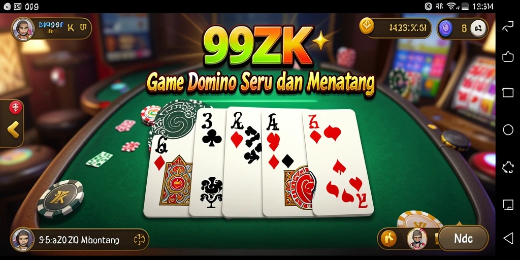 Tampilan gameplay menarik dari 99ZK dengan banyak aksi Domino.