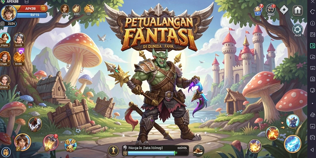Tampilan gameplay APEK88 yang menarik dan seru.