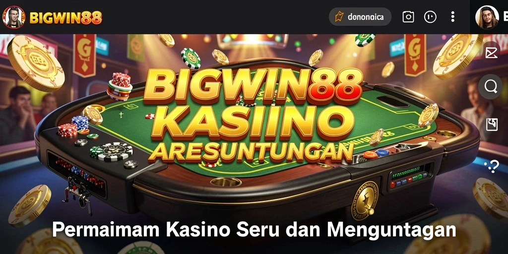 Tampilan menawan dari gameplay Kasino di BIGWIN88 yang memikat.