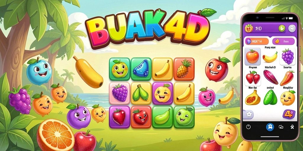 Gameplay seru dengan berbagai buah berwarna-warni yang menantang.