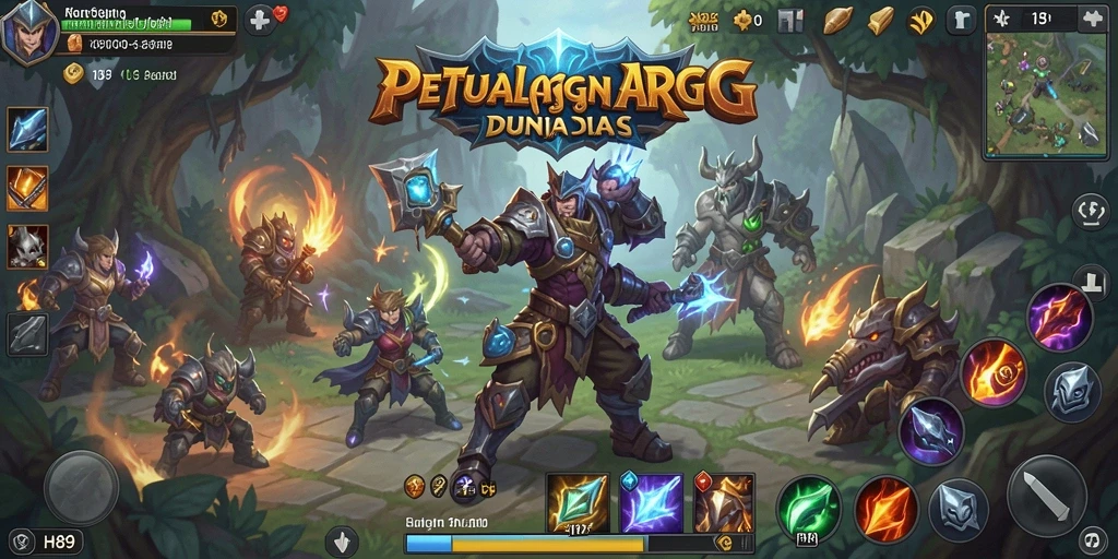 Screenshot menampilkan pertempuran epik dalam gameplay H89 ARPG.