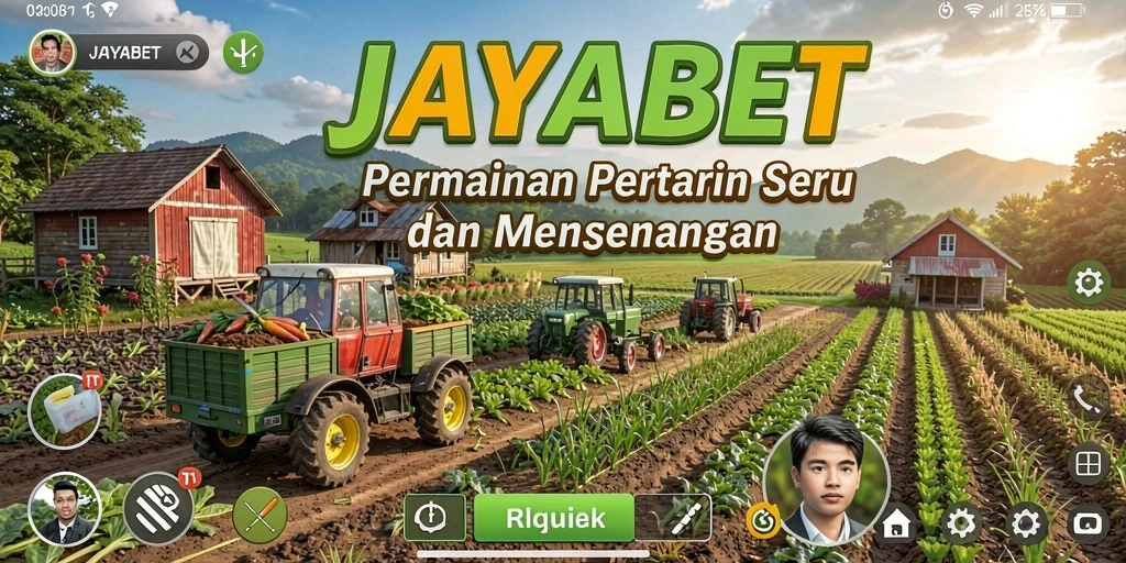 Screenshot gameplay JAYABET menunjukkan petualangan menarik dalam bertani.