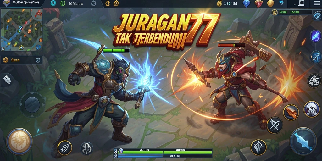 Tampilan intens dari gameplay JURAGAN77 yang penuh aksi.