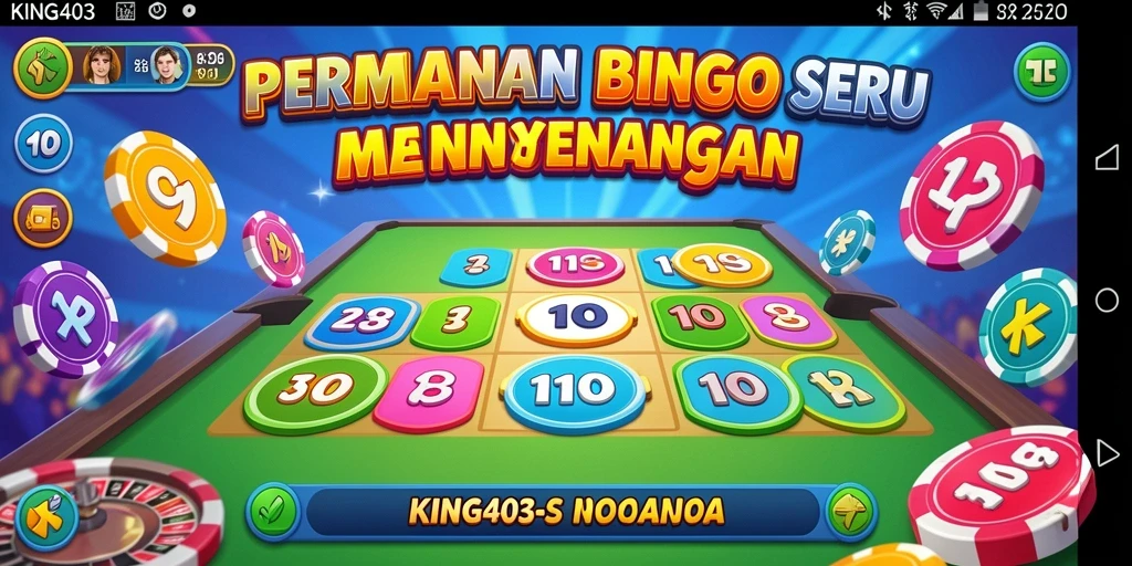Tampilan menarik dan gameplay seru di KING403 Bingo.