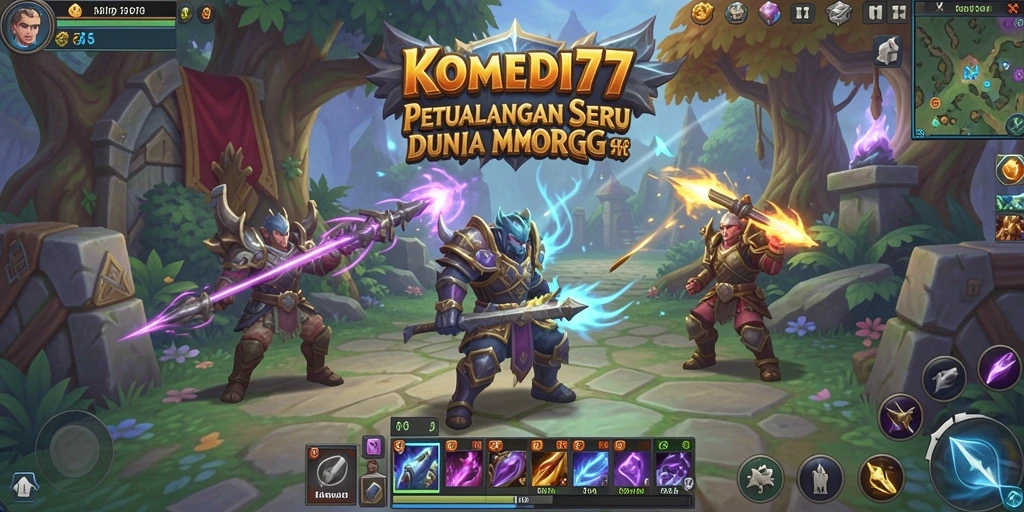 Tampilan gameplay seru dalam KOMEDI77 yang memikat para pemain MMORPG.