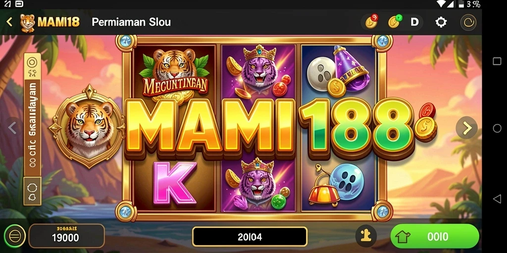 Tampilan screenshot MAMI188 menampilkan gameplay slot yang menegangkan.