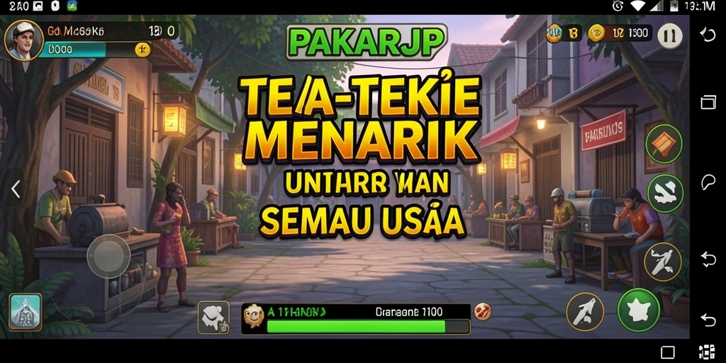Tangkapan layar PAKARJP menampilkan gameplay puzzle yang seru dan menantang.
