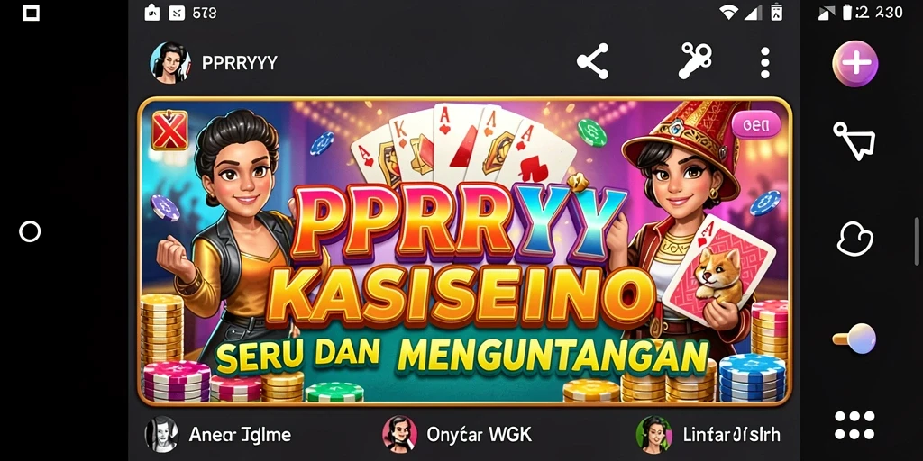 Tampilan gameplay menarik di PPRRYY dengan fitur kasino yang seru.