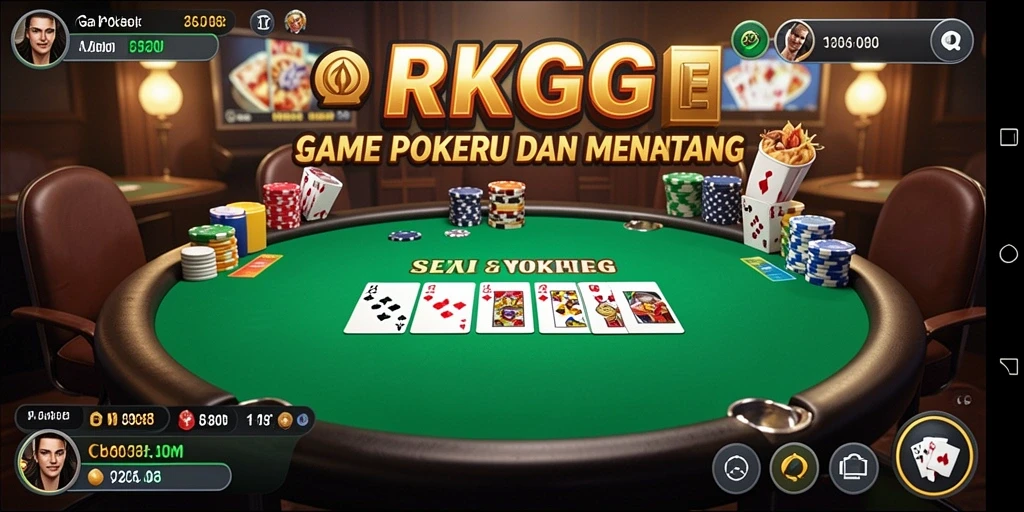 Tampilan gameplay Poker yang menarik dalam RKGG.