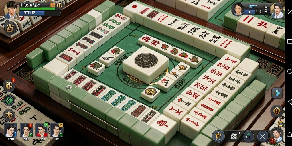 Tampilan gameplay seru RPYYY yang menyajikan aksi Mahjong yang menantang.