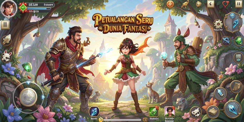 Tampilan gameplay SE328 yang penuh aksi dan petualangan seru.