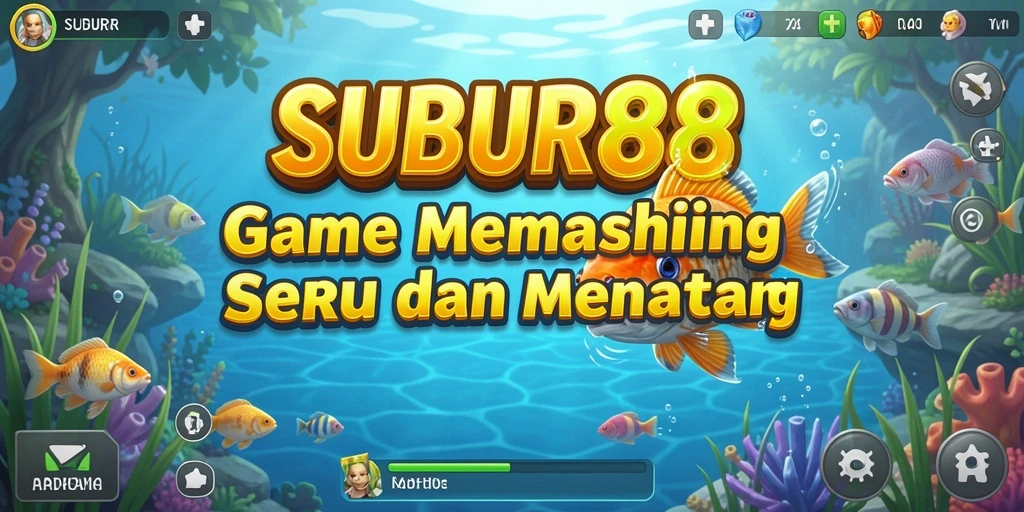 Tangkapan layar SUBUR88 menampilkan gameplay memancing yang seru dan interaktif.